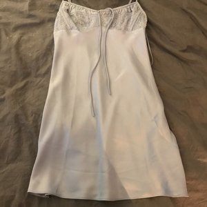 Urban Outfitters Blue Satin Slip Dress